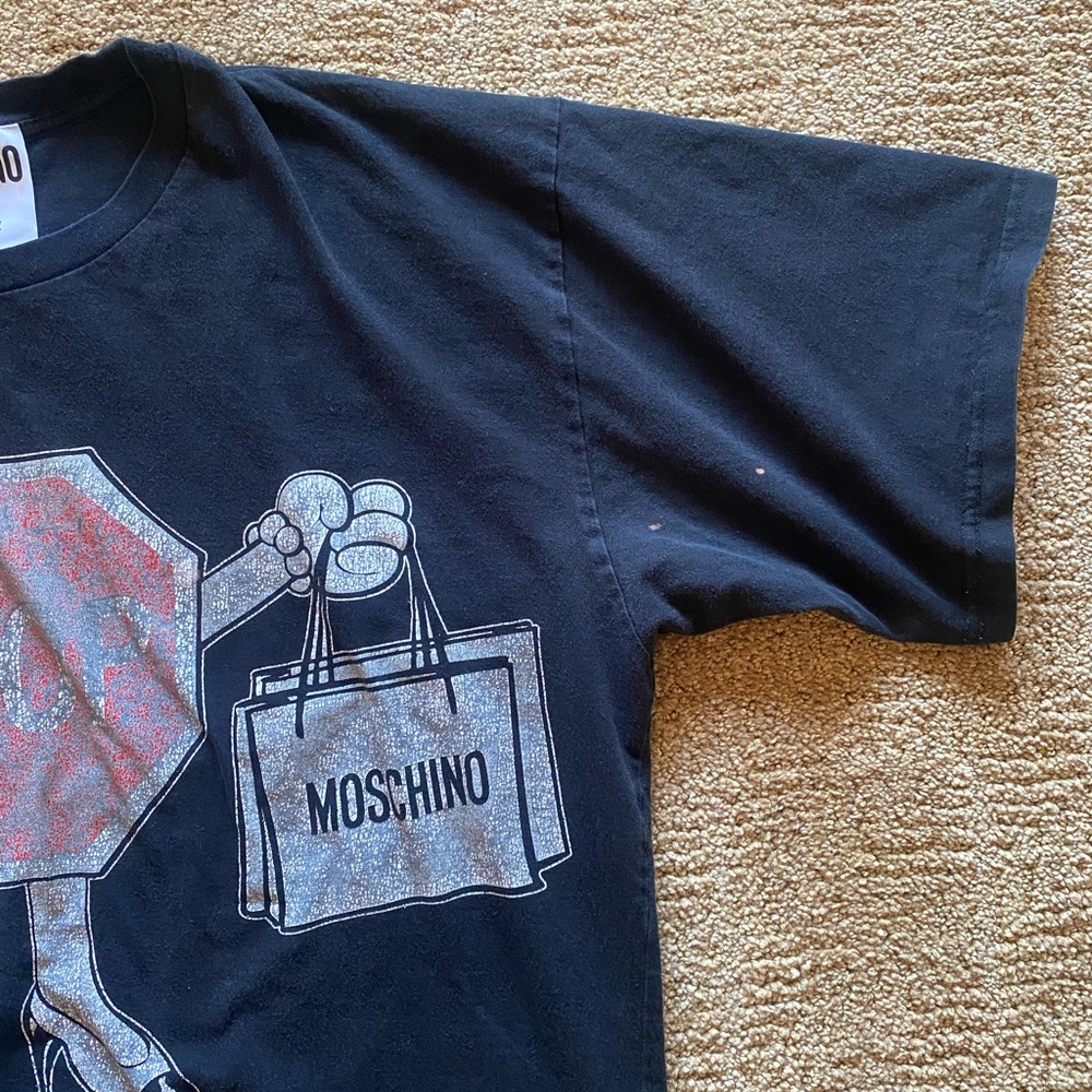 Moschino oversized t-shirt with stop sign - Picture 2 of 6